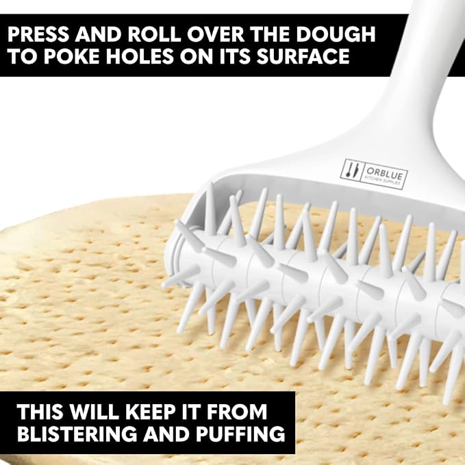 Orblue Pizza Dough Docker, Pastry Roller - Image 2