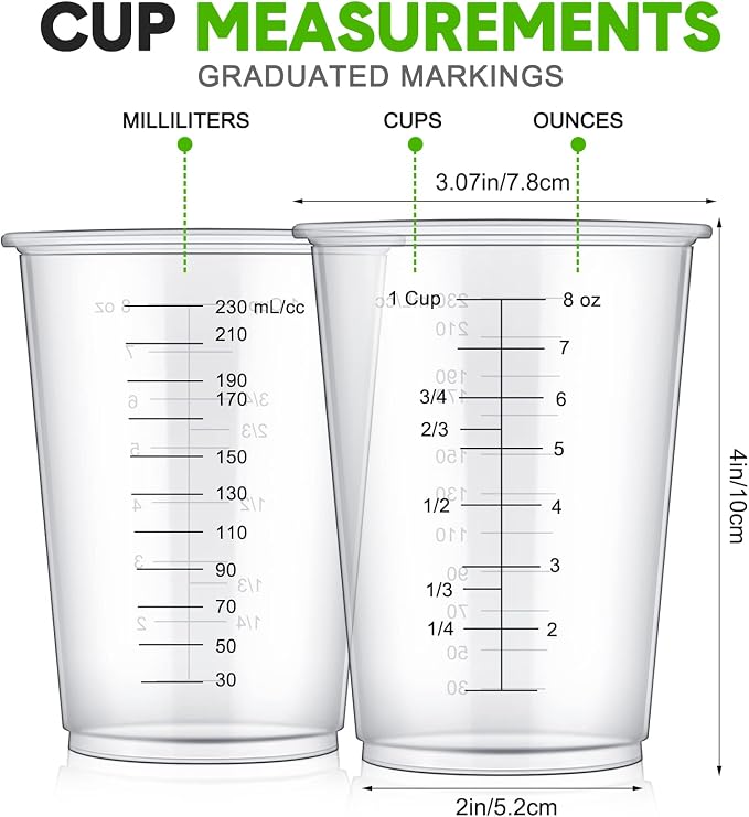 Yunsailing 300 Pack Disposable Measuring Cups - Image 2