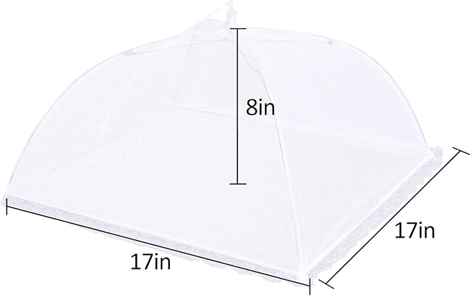 4 Pack Mesh Food Covers 17 inch, Large and Tall Food Covers, Pop-Up Mesh Food - Image 2