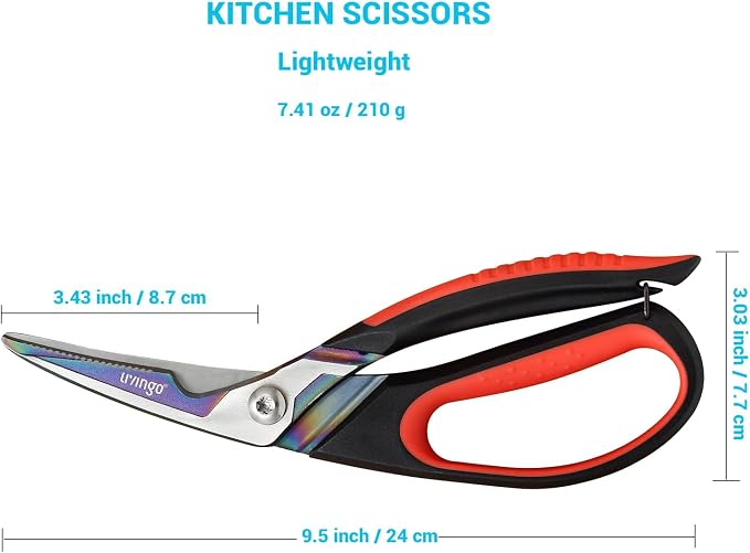 LIVINGO Heavy Duty Kitchen Scissors - Image 2