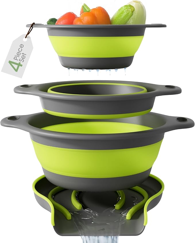 Gevoli 3-Pack Collapsible Colanders by Gevoli