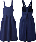 Uaussi Cotton Linen Apron Cross Back Work Apron by Uaussi