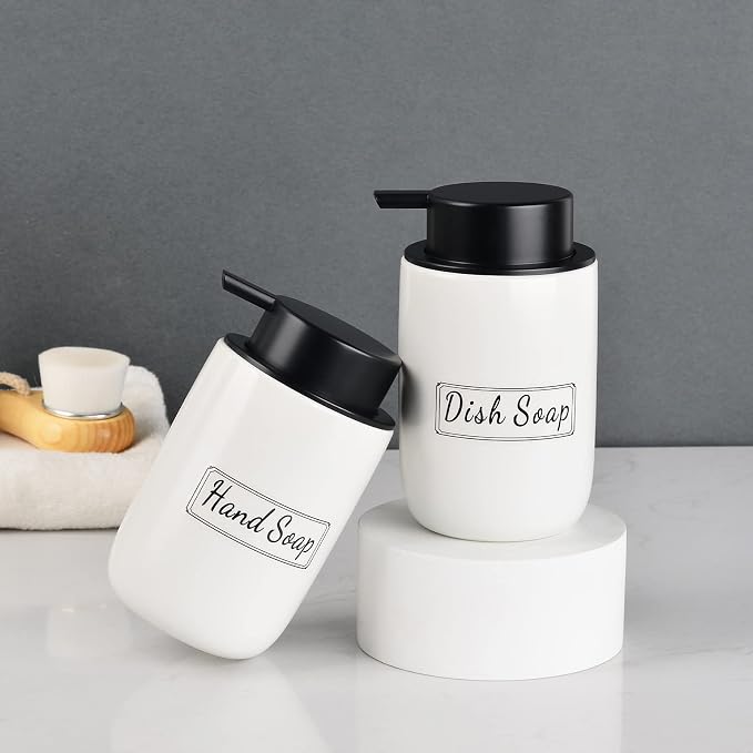 BosilunLife White Soap Dispenser Set - Image 7