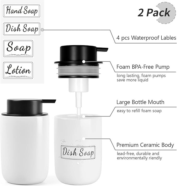 BosilunLife Foaming Soap Dispenser Set - Image 2