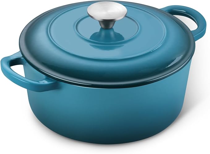 E-far 3 Qt Enameled Cast Iron Dutch Oven by E-far