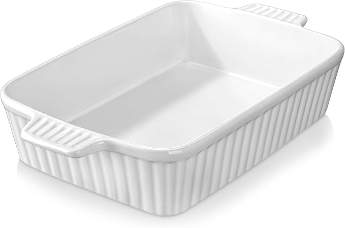MALACASA 4.4 QT Baking Dish, 9x13 Large Casserole Dish by MALACASA