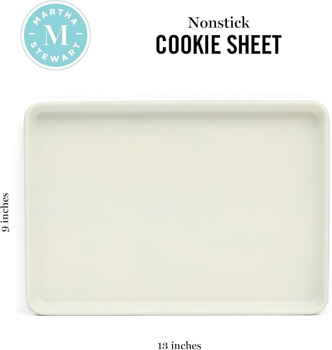 Martha Stewart Gallen 13 x 9 Inch Nonstick Carbon Steel Cookie Sheet - Image 2