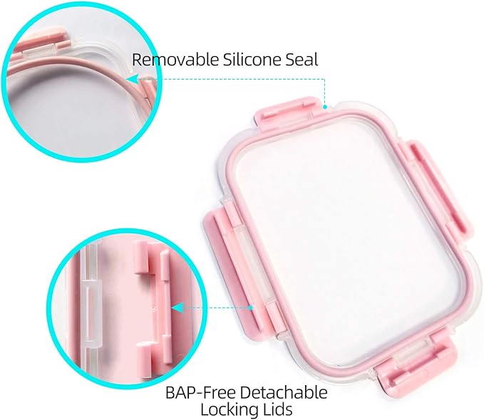 C CREST Glass Meal Prep Containers, Food Storage Containers - Image 3