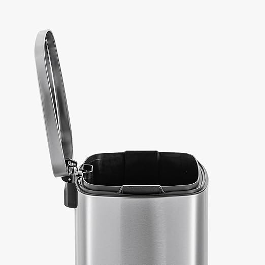 QUALIAZERO 50L / 13 Gallon Stainless Steel Step-On Kitchen Trash Can Soft-Close - Image 6
