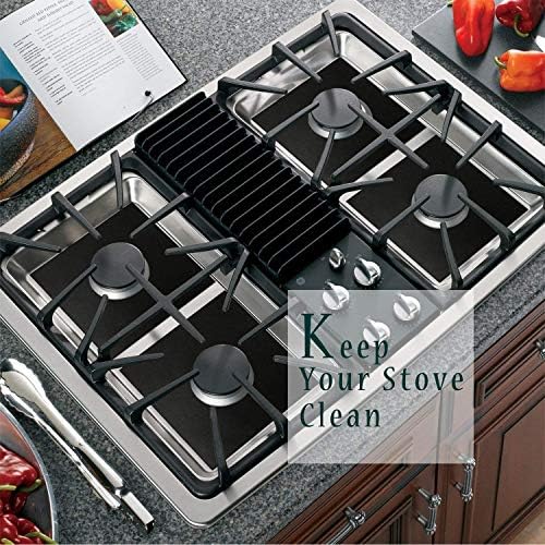 Forlivese Reusable Gas Stove Burner Covers -10 Pack Non-Stick Stovetop
