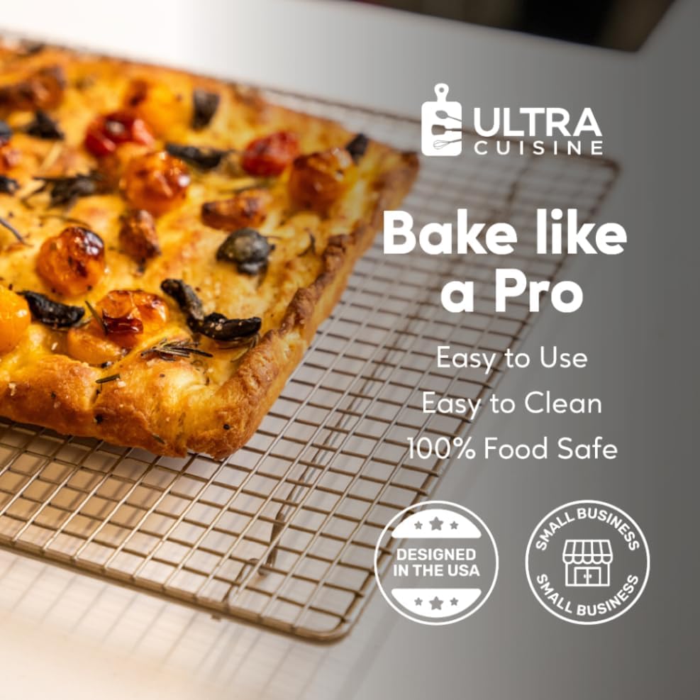 Ultra Cuisine Cooling and Baking Rack Set - Cooling Racks -11.5''