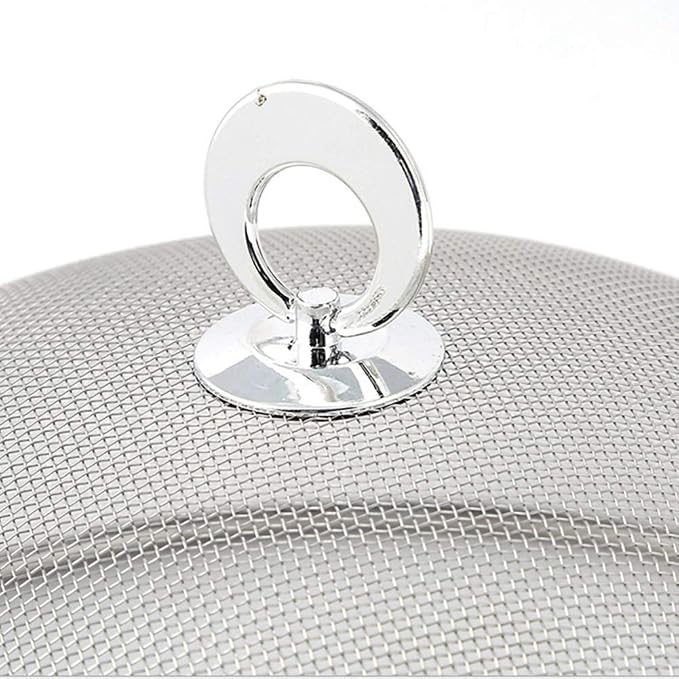 Ochine Stainless Steel Mesh Dome Food Cover Round Splatter Cover Screen Food - Image 5