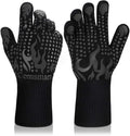 Comsmart BBQ Gloves, 1472F Heat Resistant Silicone Non-Slip Oven Mitts by Comsmart