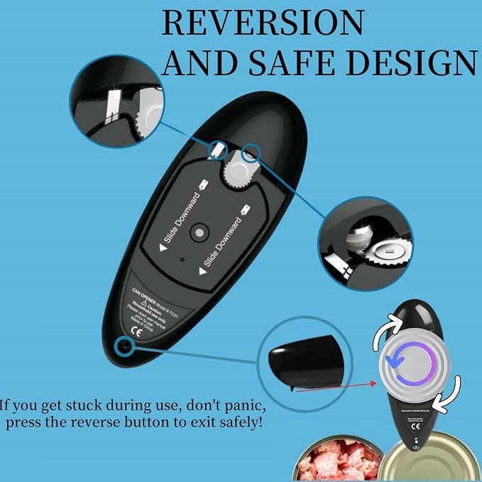 Electric Can Opener, Hands Free One Touch Automatic Can Openers Fit Different - Image 5