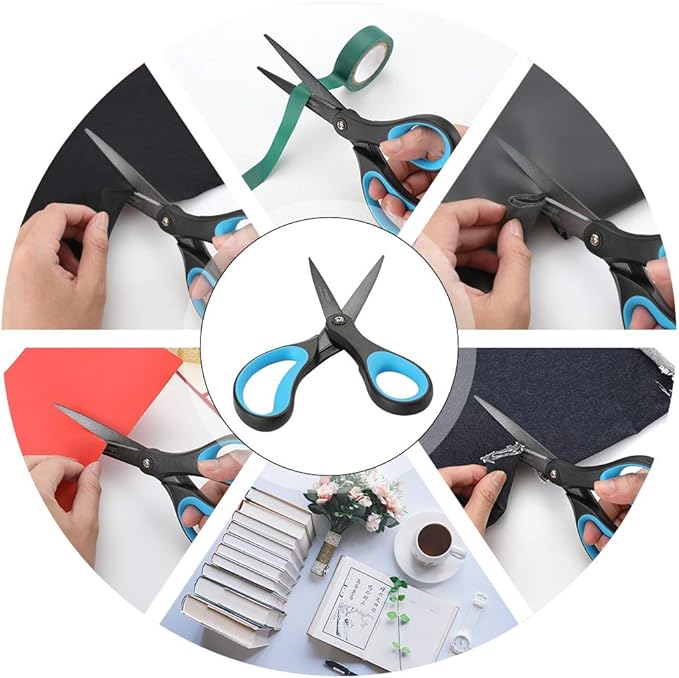 LIVINGO 2 Pack 8" Titanium Non-Stick Scissors, Professional Stainless Steel - Image 6