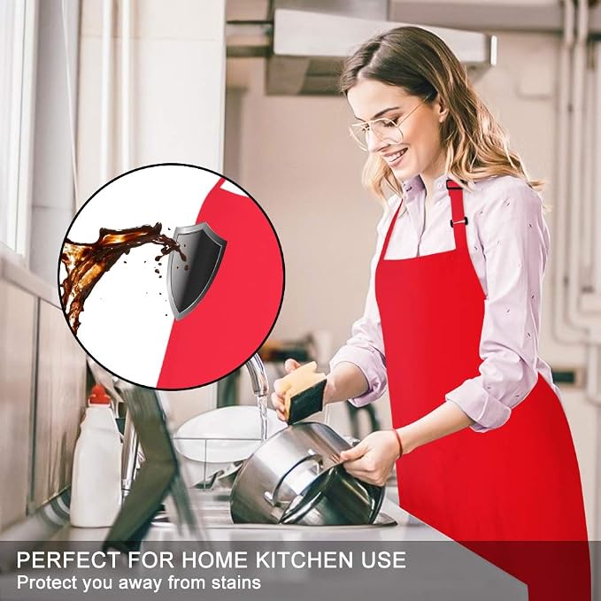 Jubatus 2 Pack 100% Cotton Aprons - Image 3