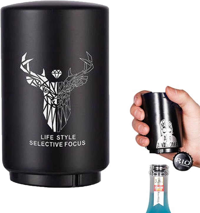 Father's Day Gift for Dad, YUDANSI Push Down Bottle Opener, Automatic Beer by YUDANSI