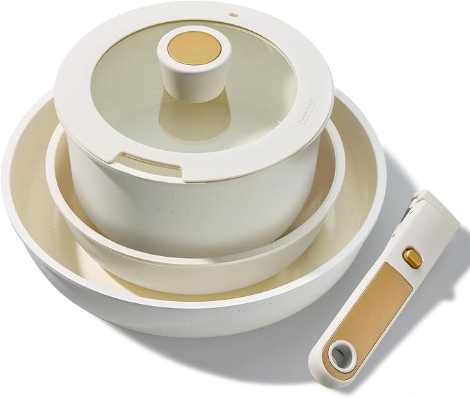 CAROTE 6pcs Pots and Pans Set Non Stick, Cookware Sets, Kitchen Set, by CAROTE