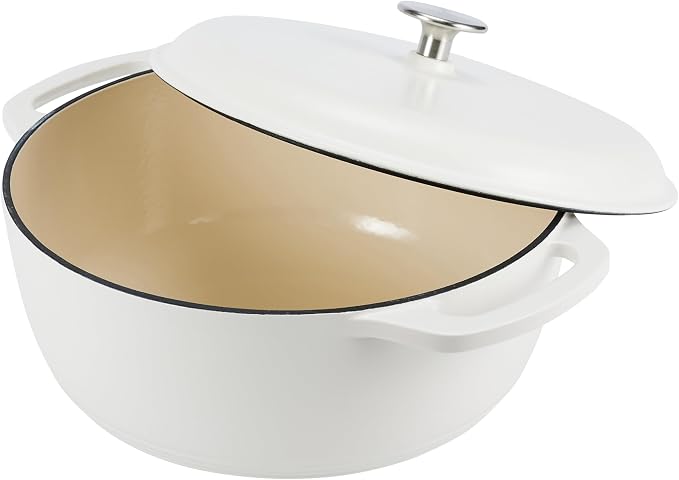 Amazon Basics Enameled Cast Iron Dutch Oven Pot - Image 3