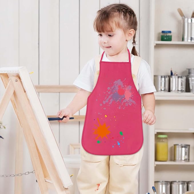 KUUQA 16/24/30/36/40Pcs Kids Apron Painting Aprons - Image 3