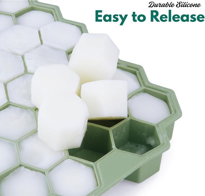 2 Pack Small Silicone Ice Cube Trays - Image 5