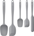 HOTEC 600℉ Heat Resistant BPA-Free Silicone Rubber Spatula Set, Kitchen Cooking by Hotec