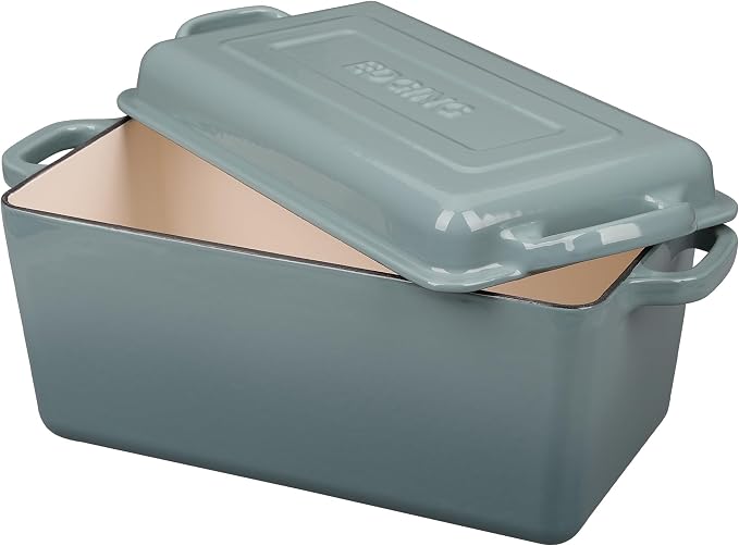 EDGING CASTING Enameled Cast Iron Dutch Oven, Oblong Bread Oven - Image 4