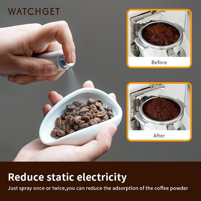 watchget Coffee Bean Dosing Cup & Static Reduction Spray Bottle Kit - Image 3