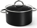 MICHELANGELO Stock Pot with Lid, Nonstick Cooking Pot, 6 Quart Soup Pot with Lid by Michelangelo