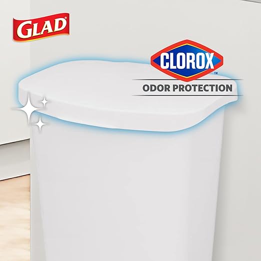 Glad 13 Gallon Trash Can | Plastic Kitchen Waste Bin - Image 3