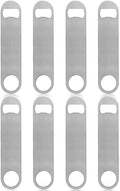 KISEER Heavy Duty Stainless Steel Flat Bottle Opener, 8 Pack Beer Bottle Opener by KISEER