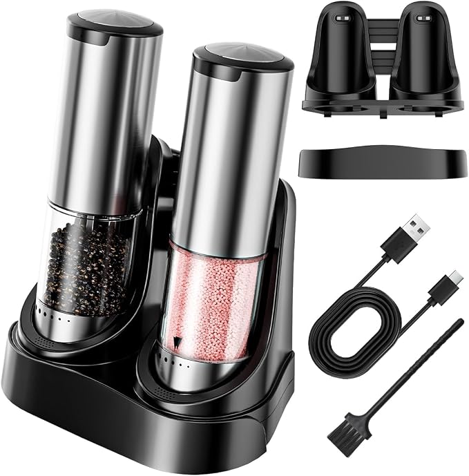Electric Salt and Pepper Grinder Set - Image 9