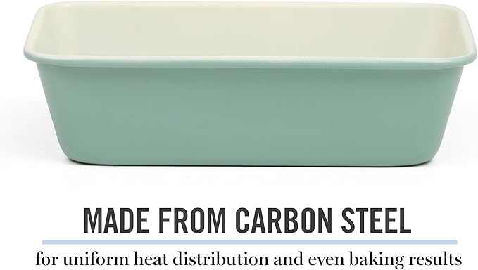Martha Stewart Gallen 9-Inch Nonstick Carbon Steel Loaf Pan – Teal, Durable - Image 4