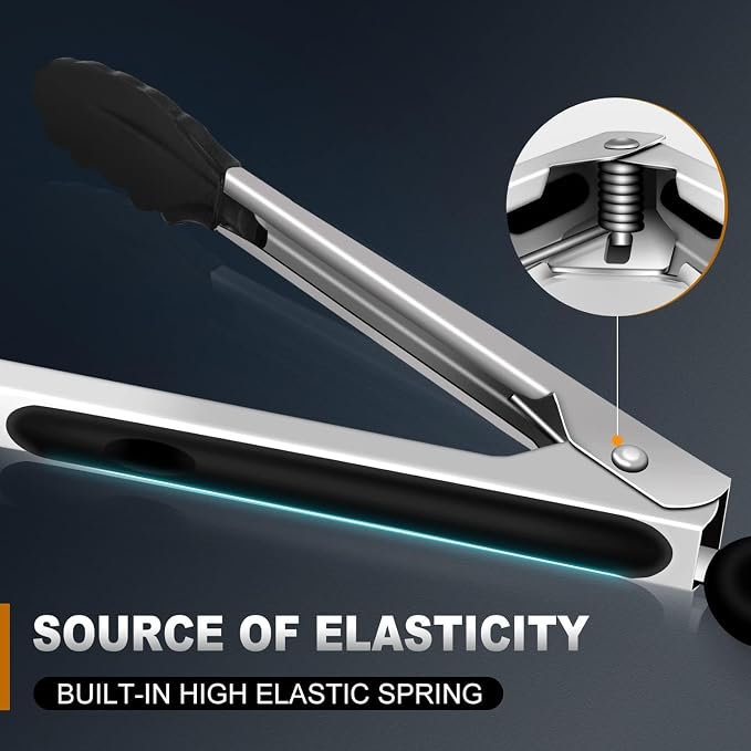 17 & 12 Inch Extra Long Kitchen Tongs - Image 5