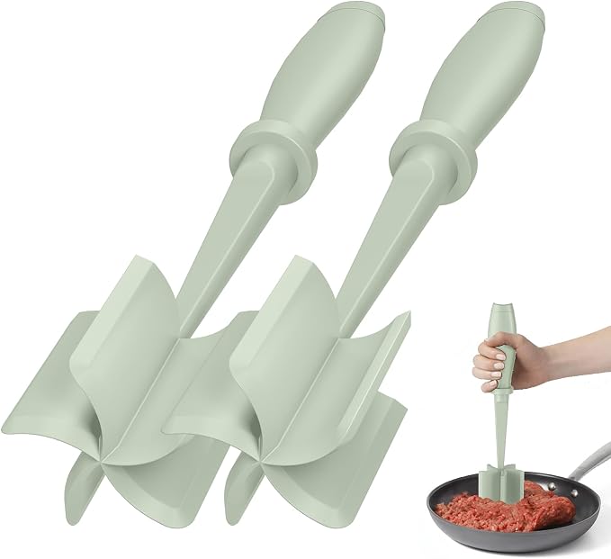 2Pcs Meat Chopper, Hamburger Grinder, Premium Heat Resistant Smasher by PGYARD
