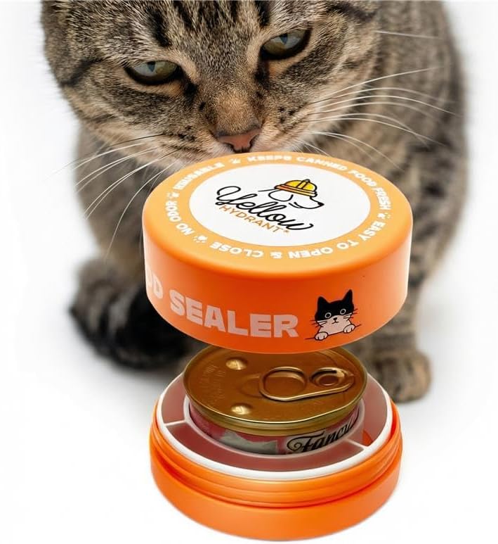 Canned Cat Food Storage Container Patent Pending Reusable Airtight Can