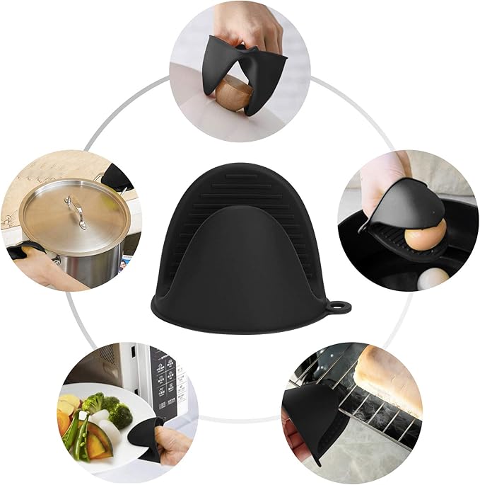 tifanso Silicone Oven Mitts Pot Holders Sets - Image 6