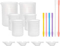 Gartful 16PCS Silicone Measuring Cups Set, Resin Casting DIY Tool Kit by Gartful