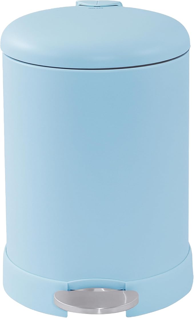 Glad Small Trash Can, 1.2 Gallon | Round Stainless Steel Garbage Bin - Image 7
