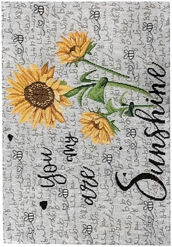 Sunflower Kitchen Tapestry Set w/You are My Sunshine Design, Includes