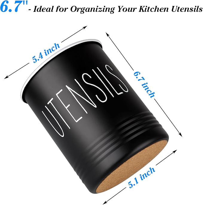 Kitchen Utensil Holder, 6.7" Utensil Holder - Image 2