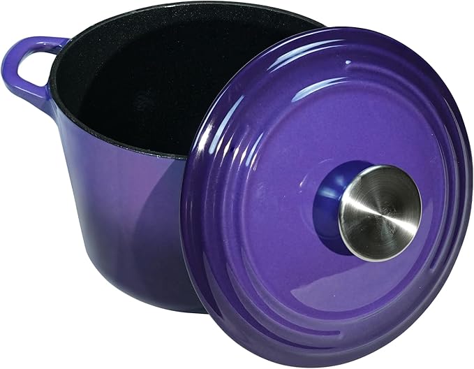 Flavehc Dutch Oven Pot with Lid 1.8 qt Cast Iron Dutch Oven - Image 5