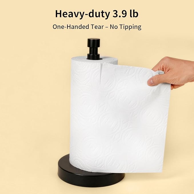 YUMORE Paper Towel Holder Countertop, Standing Paper Towel Roll Holder - Image 3
