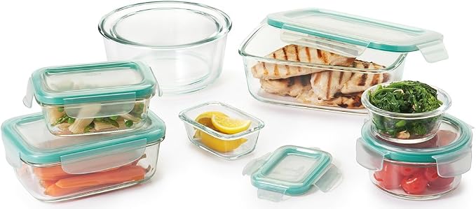 OXO Good Grips 3.5 Cup Smart Seal Glass Rectangle Food Storage Container - Image 7