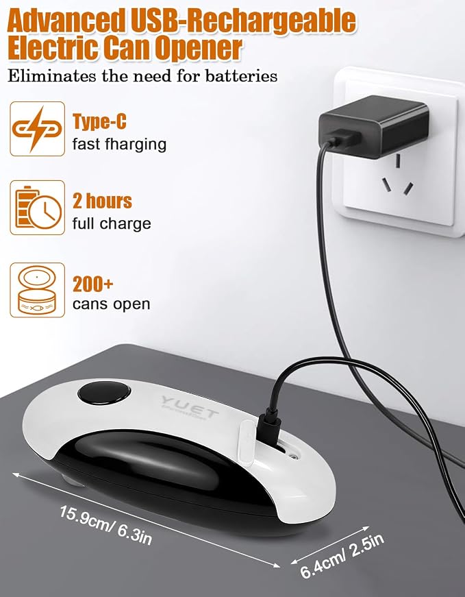 YUET Electric Can Opener, Automatic One-Touch Can Openers - Image 3