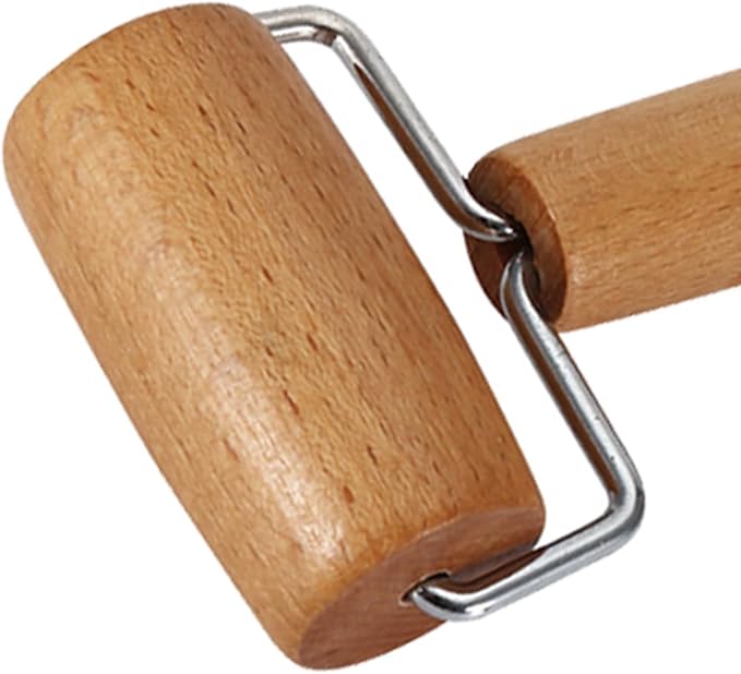Small Rolling Pin, Pizza Dough Roller, Non Stick Wood Pastry Roller, Kitchen - Image 5