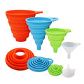 KongNai 4 Sizes Kitchen Funnel Set, Food Grade Silicone Collapsible Funnel by KongNai