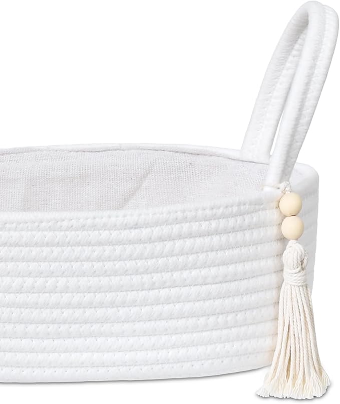 ABenkle Small Storage Basket, Jute Rope Woven Toilet Paper Tray Organizer - Image 3