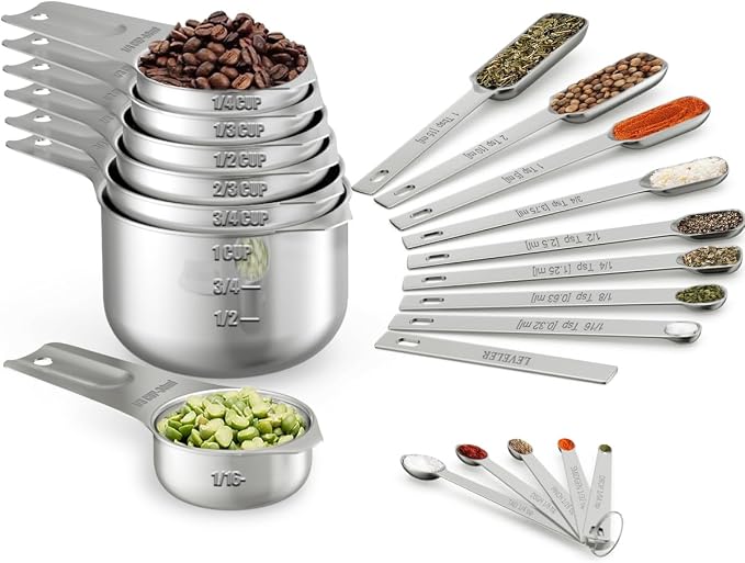 Wildone Measuring Cups & Spoons Set of 21 by Wildone