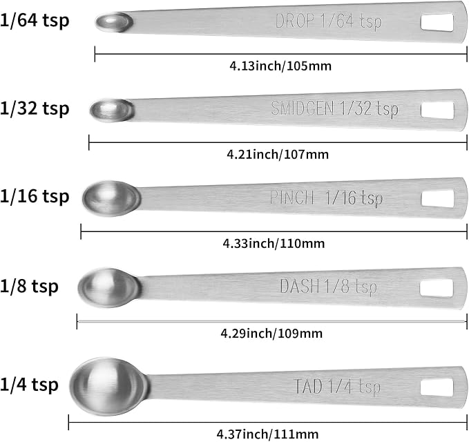 5PCS Small Measuring Spoons Set - Image 2
